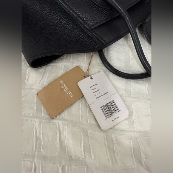 Michael kors Bancroft Collection Large leather handbag black - Picture 9 of 11